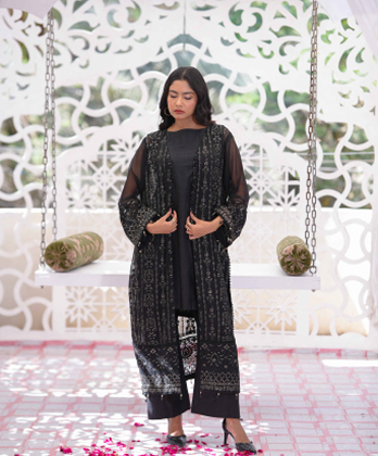 Stylish Court Style Black Dress for Special�Occasions