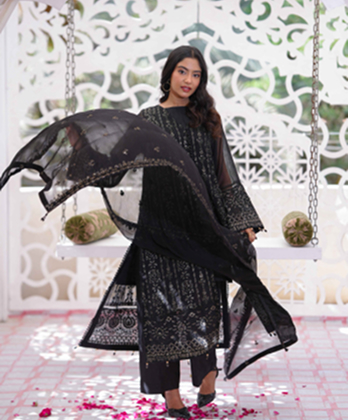 Stylish Court Style Black Dress for Special�Occasions