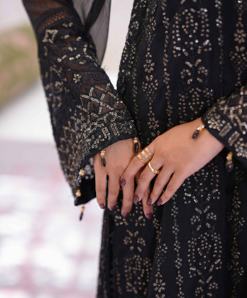 Stylish Court Style Black Dress for Special�Occasions