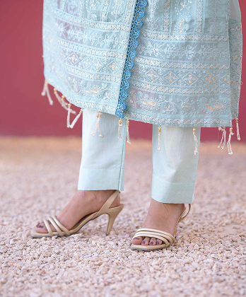 Fancy Angrakha Dress with Elegant Lace�Detailings